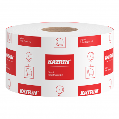 Katrin 106101 tualetinis popierius jumbo (200 m, 2 sluoksnių, Gigant S2) 1