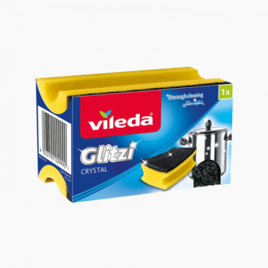 Kempinė valymui Vileda Glitzi VILE00029, juoda/geltona Kempinė valymui Vileda Glitzi VILE00029, juoda/geltona