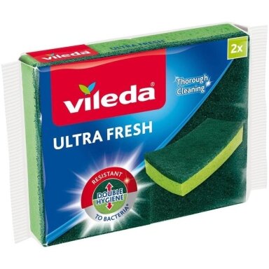 Kempinė valymui Vileda Ultra Fresh VILE20098, įvairių spalvų, 2 vnt. Kempinė valymui Vileda Ultra Fresh VILE20098, įvairių spalvų, 2 vnt.