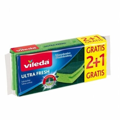 Kempinė valymui Vileda UltraFresh VILE23950, žalia, 3 vnt. Kempinė valymui Vileda UltraFresh VILE23950, žalia, 3 vnt.