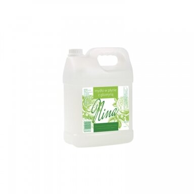 NINA baltas skystas muilas su glicerinu, 5 l NINA baltas skystas muilas su glicerinu, 5 l