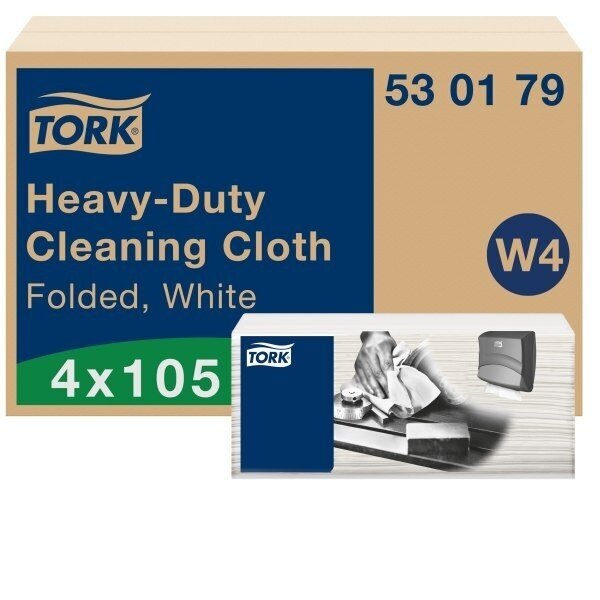 Neaustinės medž. šluostės lapeliais Tork Premium 530 W4, 1sl., 105vnt, 530179 Neaustinės medž. šluostės lapeliais Tork Premium 530 W4, 1sl., 105vnt, 530179