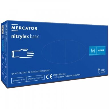 Nitrylex Basic Dark Blue M A100 – nitrilinės pirštinės be pudros, 100 vnt. Nitrylex Basic Dark Blue M A100 – nitrilinės pirštinės be pudros, 100 vnt.