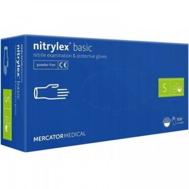 Nitrylex Basic Dark Blue S A100 – nitrilinės pirštinės be pudros, 100 vnt. Nitrylex Basic Dark Blue S A100 – nitrilinės pirštinės be pudros, 100 vnt.
