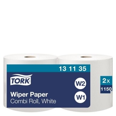 Popierinės šluostės rulonais Tork Advanced 415 W1/W2, 1sl., 131135 Popierinės šluostės rulonais Tork Advanced 415 W1/W2, 1sl., 131135