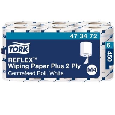 Tork Reflex Wiping Paper Plus M4, 2 sluoksniai, 150,8 m (473472)