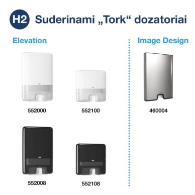 Popieriniai rankšluosčiai Tork Xpress Multifold H2, 2 sluoksnių, 240 lapelių, balti, 120455 2