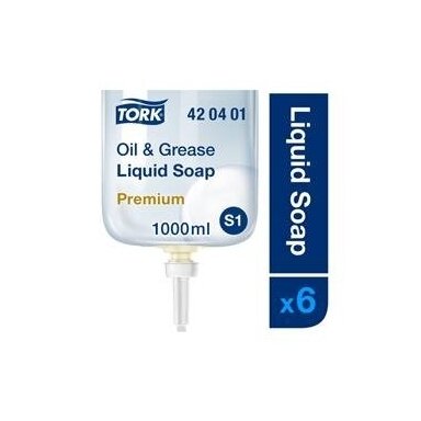 TORK Premium Industrial skystasis rankų muilas 1 l (420401) TORK Premium Industrial skystasis rankų muilas 1 l (420401)