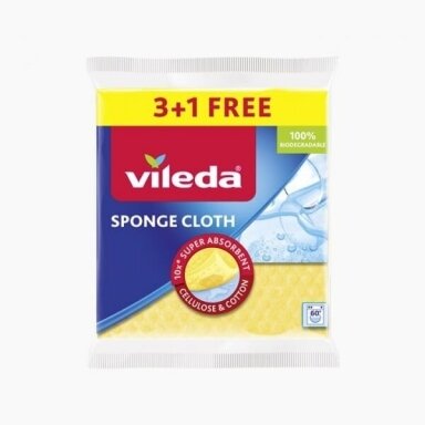 Šluostė, universali Vileda VILE2784, celiuliozė, 4 vnt. Šluostė, universali Vileda VILE2784, celiuliozė, 4 vnt.
