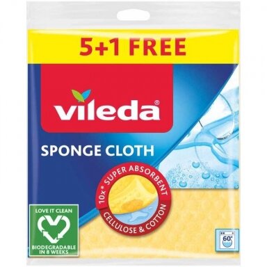Šluostė, virtuvei Vileda VILE28175, įvairių spalvų, celiuliozė, 6 vnt. Šluostė, virtuvei Vileda VILE28175, įvairių spalvų, celiuliozė, 6 vnt.
