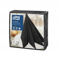 Stalo servetelės Tork Premium LinStyle, 39x39cm, juodos spalvos, 1sl., 478726