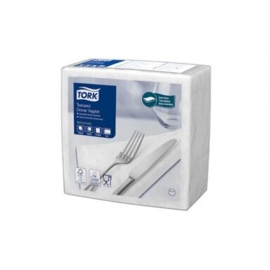 Tork Textured Dinner Napkin 509414 – Baltos servetėlės, 2 sluoksnių, 20 × 50 vnt. Tork Textured Dinner Napkin 509414 – Baltos servetėlės, 2 sluoksnių, 20 × 50 vnt.