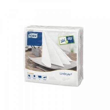 Tork LinStyle® White Dinner Napkin 478744 – 39×39 cm, 1 sluoksnis Tork LinStyle® White Dinner Napkin 478744 – 39×39 cm, 1 sluoksnis