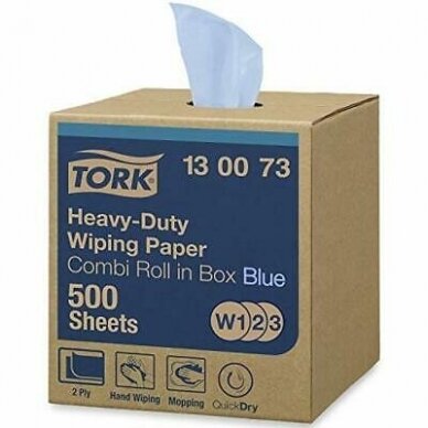 TORK 130073 2W BLUE 170M „Tork“ didelio našumo šluostymo popierius 2