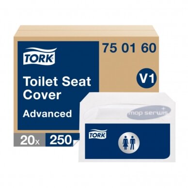 Tualeto sėdynių užvalkalai TORK 750160 V1 250 vnt 1/20 SP 2