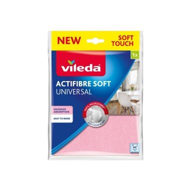 Vileda ACTIFIBRE Minkšta šluostė 1 vnt. 171805 Vileda ACTIFIBRE Minkšta šluostė 1 vnt. 171805