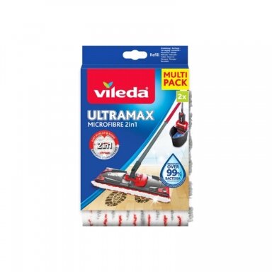 Vileda ULTRAMAX Turbo 2in1 užvalkalai, 2 vnt. Vileda ULTRAMAX Turbo 2in1 užvalkalai, 2 vnt.